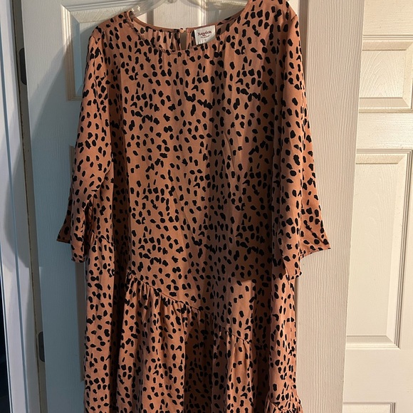 Hayden Los Angeles dot asymmetrical swing dress - Picture 5 of 7